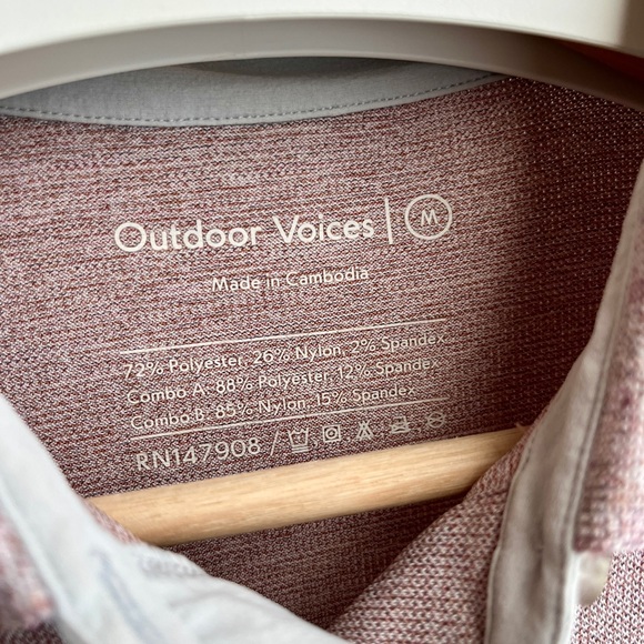 Outdoor Voices Players Polo Bodysuit Romper Short Sleeve - Picture 7 of 11